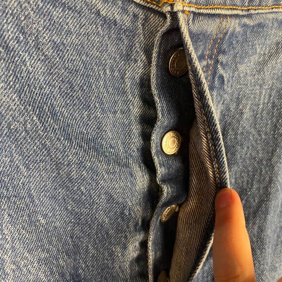 Levi's Ribcage Straight Button Fly Super‎ High Rise Jeans Size 22W - Picture 3 of 9